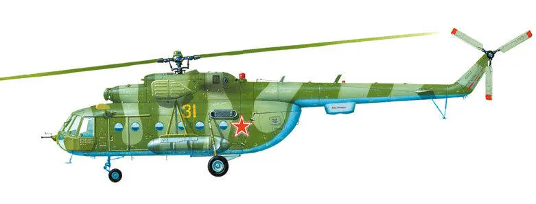Ми8МТ из 262й отдельной вертолетной эскадрильи Борт 31 к январю 1988 года - фото 324
