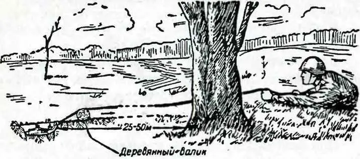 Стаскивание мины с места при помощи крюка и веревки Боец в одиночку - фото 107