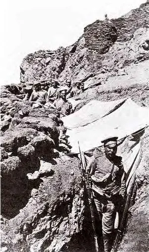 Горные окопы в Карпатах 1915 г Безусловно командующий 8й армией ген АА - фото 15