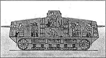 Размещение экипажа в немецком танке A7V Вместе с тем большим плюсом немецких - фото 105