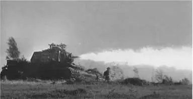 Танк КВ8 Смерть немецким оккупантам производит огнеметание Лето 1942 года - фото 173
