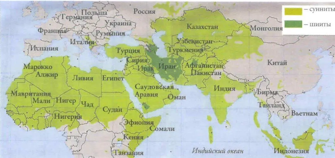 Сунниты и шииты на карте мира 1 Проектообразующий народНа первом этапе - фото 8