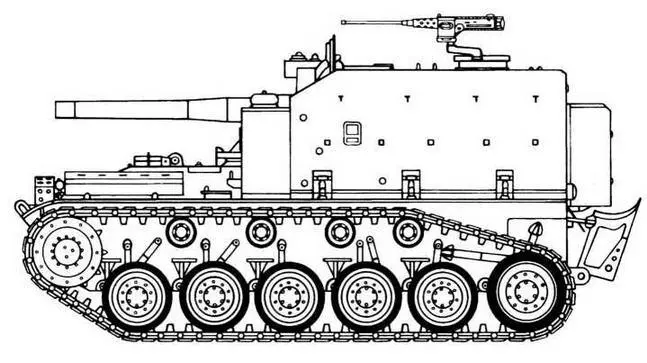 М44 Танкмишень QM41 в центре Опытный образец зенитной самоходной - фото 56