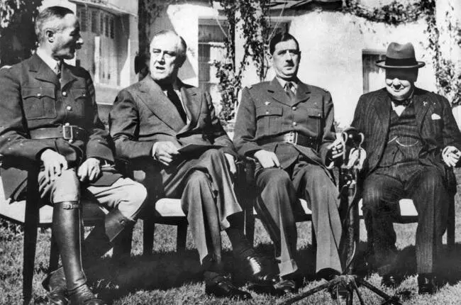 На конференции в Касабланке в январе 1943 г Генерал Анри Жиро Франклин - фото 34