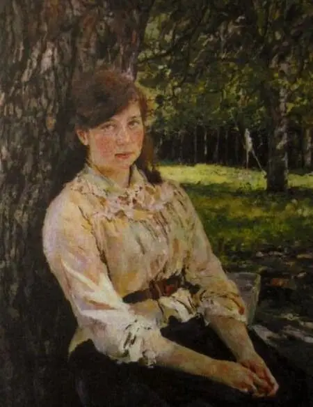 В Серов Девушка освещенная солнцем Портрет М Я Симонович 1888 Итак - фото 13
