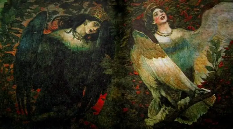 В Васнецов Сирин и Алконост Песнь радости и печали 1896 Отсюда - фото 49