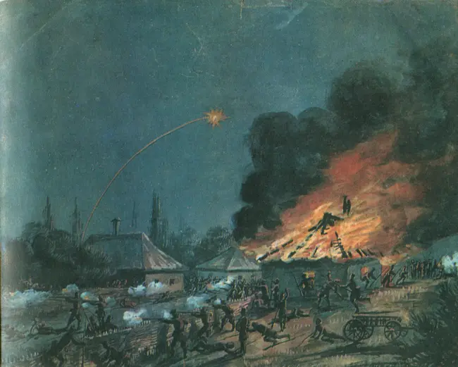 Польское восстание 1863 года Акварель неизвестного художника 1868 г - фото 7