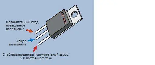 Рис 476 Назначение выводов стабилизатора напряжения LM7805 металлическая - фото 360