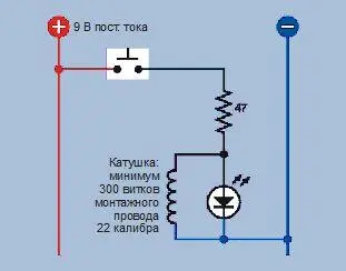 Рис 534 Простая схема для демонстрации собственной индуктивности катушки - фото 474