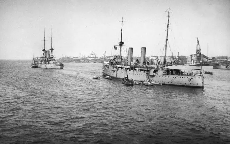 Нагоя у причала Высадка американцев в Архангельске 1918 год Американские - фото 5
