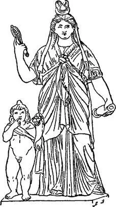 Египетская богоматерь Изида с сыном Гором один из первообразов христианской - фото 2