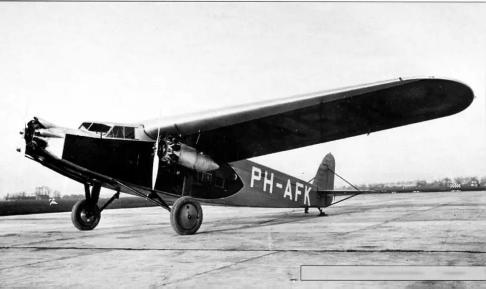 Голландский пассажирский Фоккер FIX Первый чехословацкий FIX 1932 г - фото 71