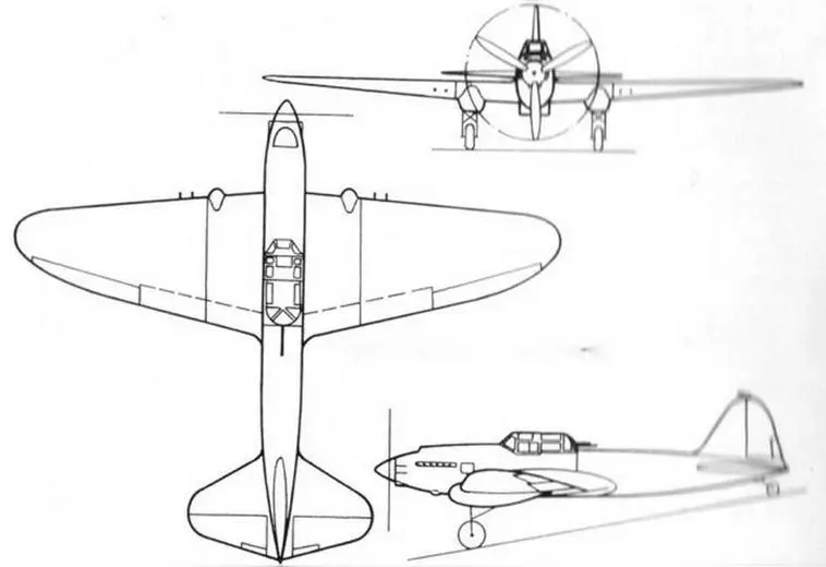 Общий вид самолета ЦКБ 56 Не сразу я приступил к проектированию штурмовика - фото 8