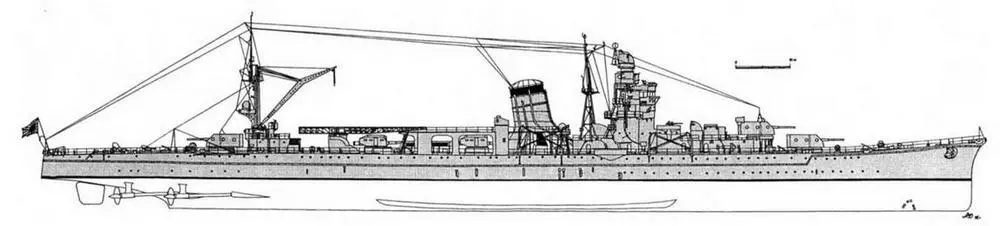 ЛКР Агано на 1942 г З 6 1524мм 50 тип 41 мод А1 Угол - фото 134