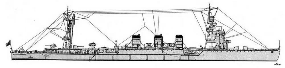 ЛКР Натори на март 1944 г ЛКР Нагара на июль 1944 г 041941 г - фото 97