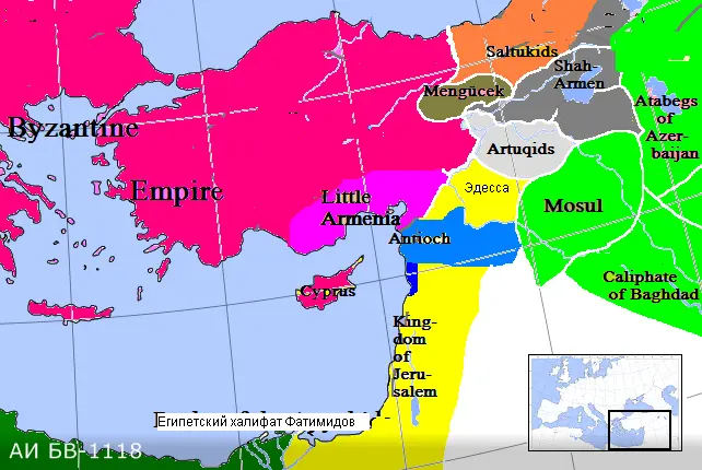 Политическая карта Заморья на альтернативный 1118 год Вскоре после этого - фото 4