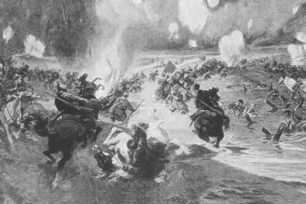 Переход Красной армии через Сиваш Художник Н С Самокиш Белые артиллеристы - фото 37