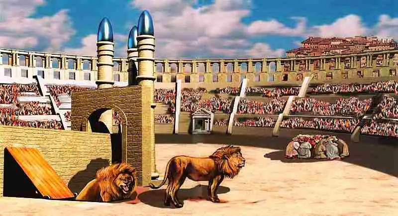 Львы на арене цирка Религия играла огромную роль в жизни древних римлян Она - фото 67