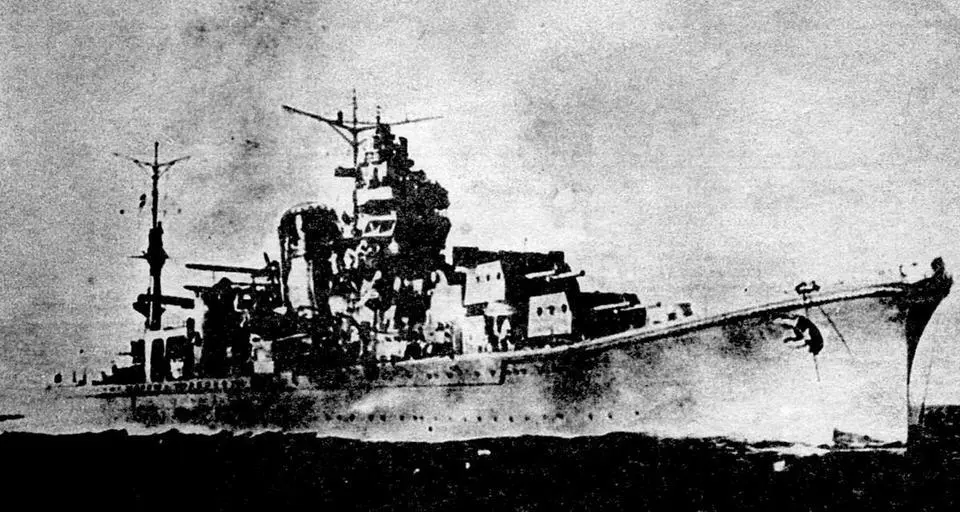 Легкий крсиссу Агано 1943 г 2 ноября Агано с эсминцами Наганами - фото 172