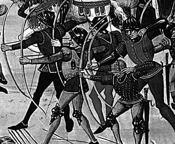 Лучники Фрагмент миниатюры Фруассара XV в Наемникарбалетчик XV в Фрагмент - фото 96