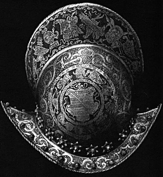 Шлем морион Германия XVI в Морион Аугсбург 1589 г Морион Нюрнберг - фото 174