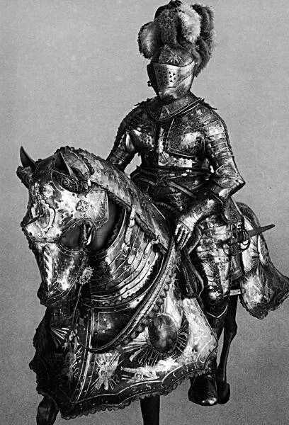 Богато украшенные гладкие рыцарские и конские латы Аугсбург 1622 г - фото 184