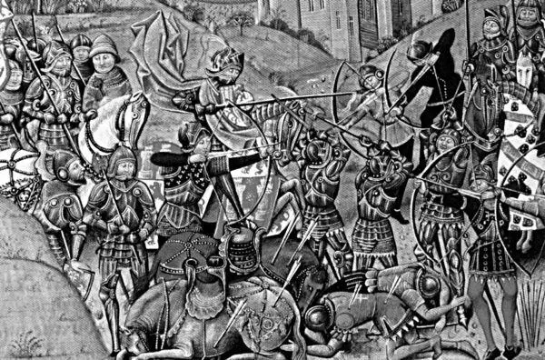 Битва при Азенкуре 1415 г Миниатюра XV в Во время рукопашной схватки - фото 285