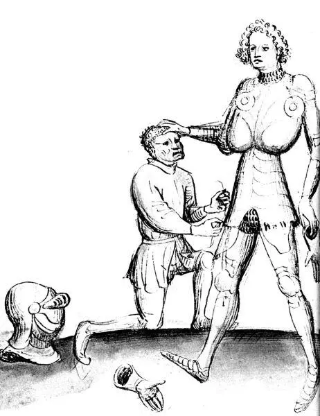 Три иллюстрации из боевого манускрипта Talhoffer Fechtbuch MS XIX173 - фото 339