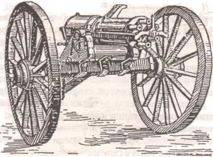 Американская митральеза Гатлинга бывшая на выставке в Париже в 1867 году - фото 237