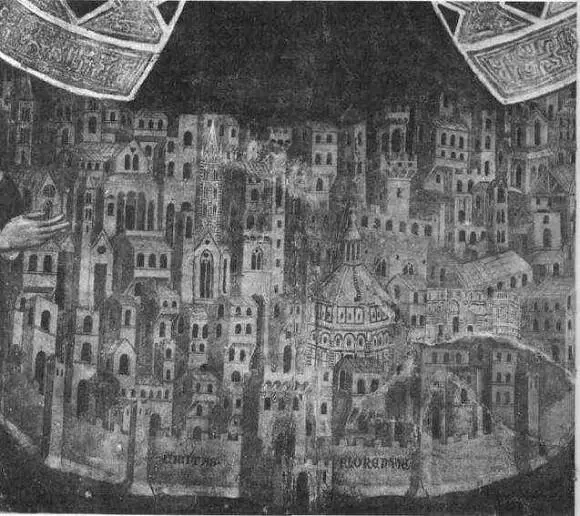 Панорама Флоренции Деталь фрески Богоматерь милосердия XIV в Фото - фото 151