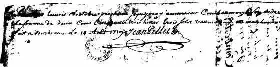 Простой вексель бордосца Жана Пелле 1719г Архив департамента Жиронда - фото 41