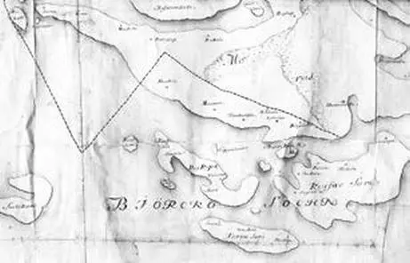 Карта Бьерке прислана из шведского военного архива Картина Визит Микаэля - фото 3