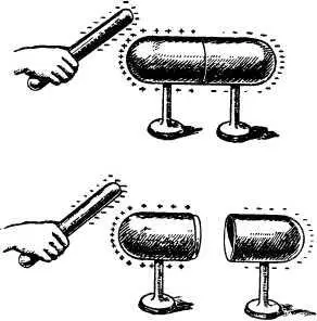 Рис 6 Половинки этого прибора приобретают разноименные заряды Он приблизил - фото 7