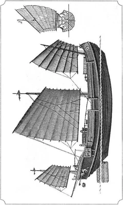 Древняя китайская джонка Ганзейский когг Торговое судно Северной Европы - фото 83