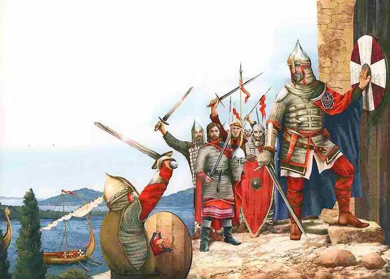Олег вешает щит на вратах Царьграда Преемник Олега Игорь Ингвар по прозвищу - фото 9