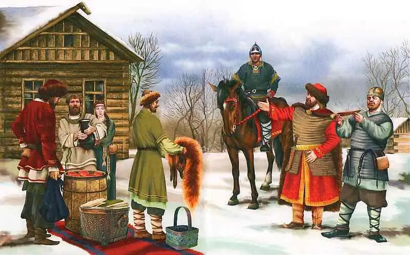 Полюдье Каждую зиму как только замерзали реки и болота князь отправлялся в - фото 10