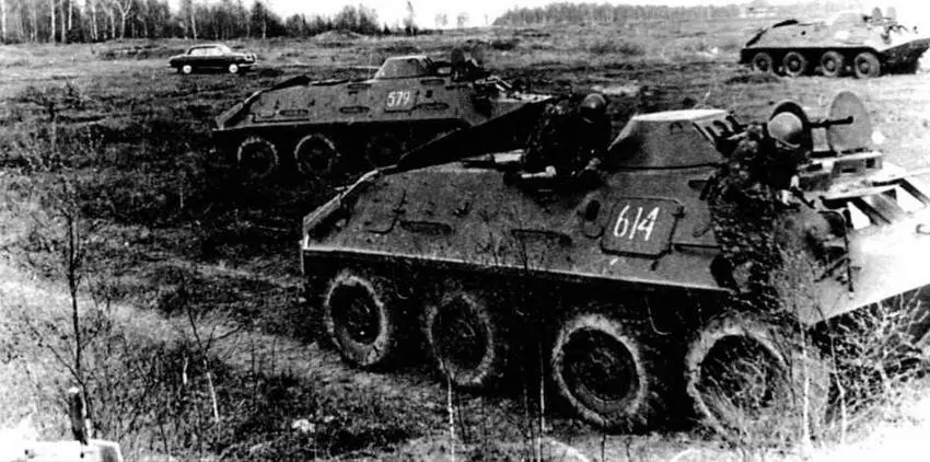 БТР60ПБ на тактических занятиях Конец 1960х годов Пулеметная установка - фото 42