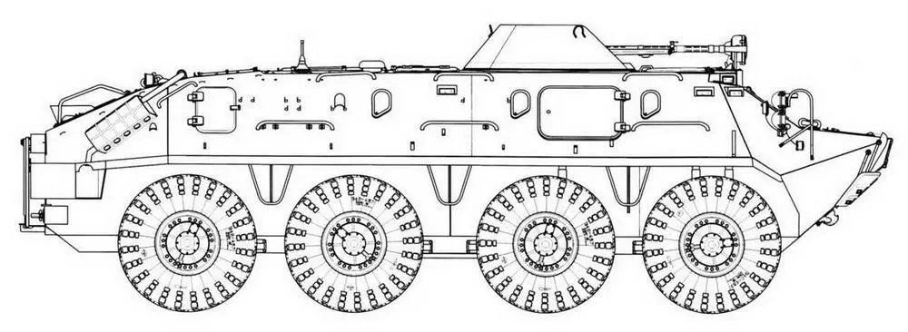 БТР60ПБ 1965 г Вид снизу Вид спереди - фото 50