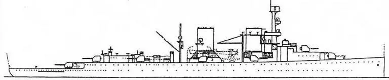 Модернизация 193435годов несколько изменила облик старых крейсеров Мачты - фото 17