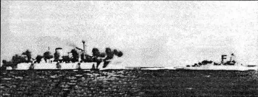 Голландские крейсера Java и De Ruyter во время совместных артиллерийских - фото 94