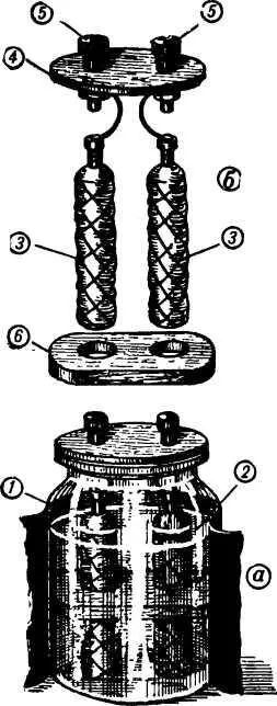 Рис 7 Простейший газовый аккумулятор и его части а общий вид аккумулятора - фото 7