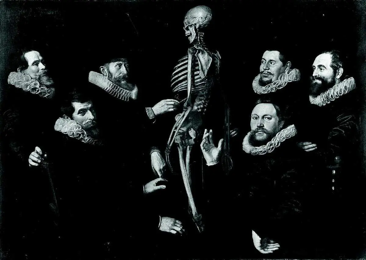 Томас де Кейзер Урок остеологии доктора Себастьяна Эгбертса 1619 Холст - фото 147
