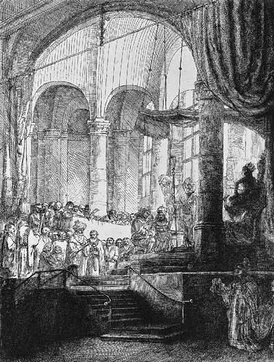 Рембрандт ван Рейн Свадьба Ясона и Креусы 1648 Офорт четвертое состояние - фото 309