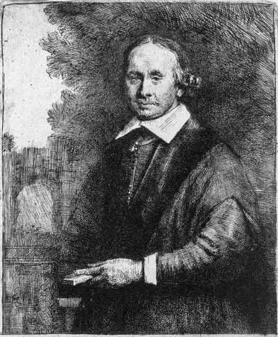 Рембрандт ван Рейн Портрет Яна Антонидеса ван дер Линдена 1665 Офорт - фото 359