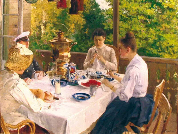 К Коровин За чайным столом холст масло 1888 г Начнём с Пушкина - фото 10