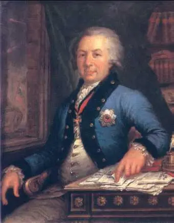 Г Р Державин Портрет работы В Боровиковского 1795 г В одах Державина - фото 204