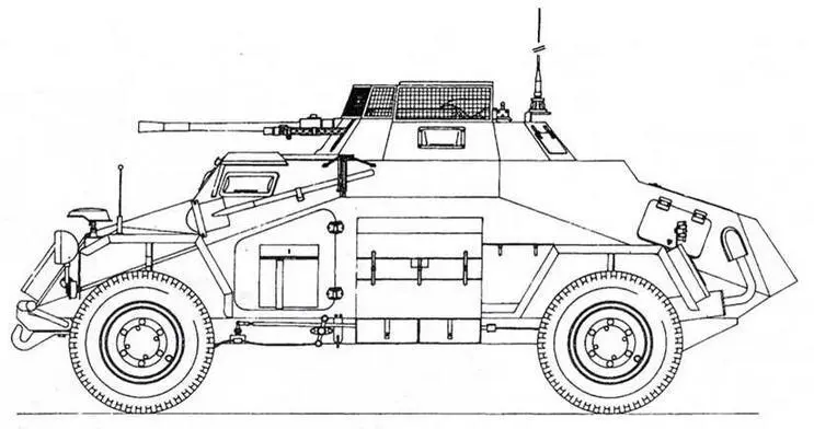 SdKfz222 На прототипах устанавливались старые пулеметы MG13 но серийные - фото 13