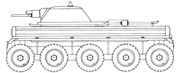 Проект BussingNAG ZRW Бронеавтомобиль Kfz3 во дворе рейхсканцелярии - фото 4