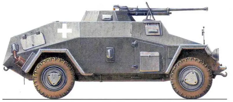 Легкий бронеавтомобиль SdKfz221 с тяжелым противотанковым ружьем sPzB 41 - фото 69