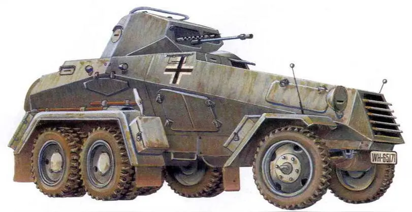 Тяжелый бронеавтомобиль SdKfz231 6Rad 10я танковая дивизия Восточный - фото 71